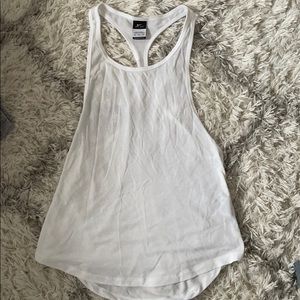 Nike white flowy racerback tank